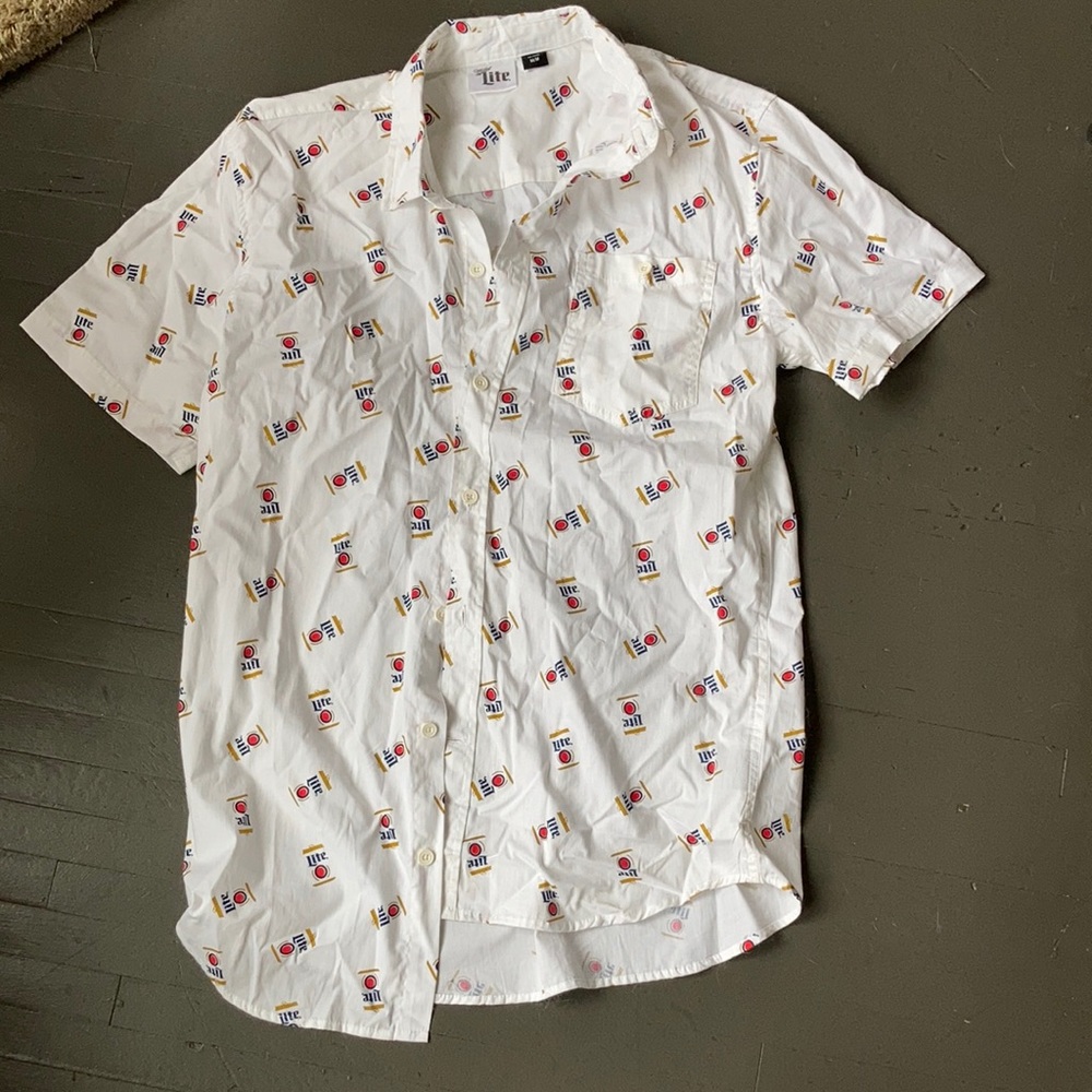 Miller lite button down